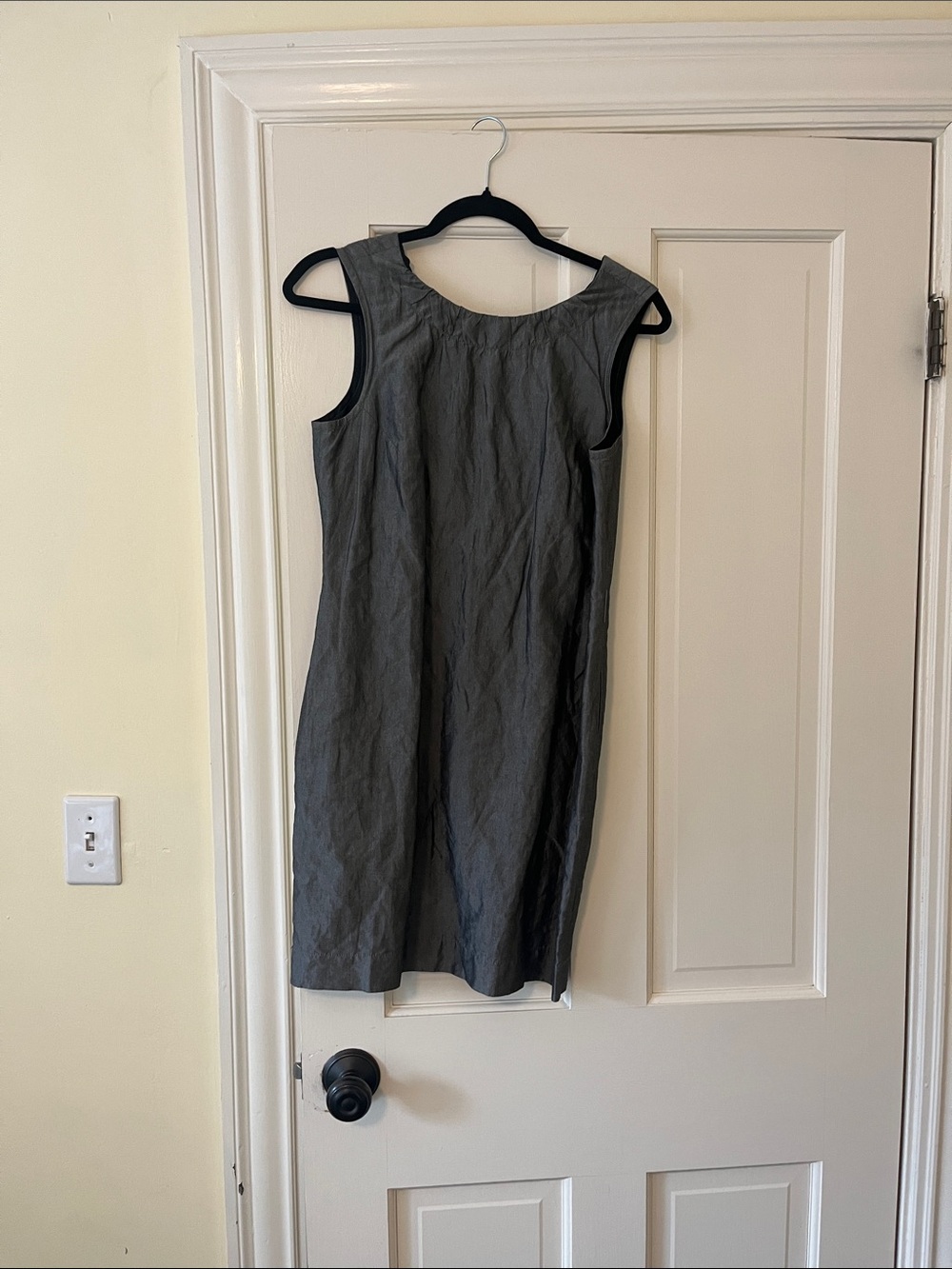 Banana Republic Slate Gray Sleeveless Shift Dress